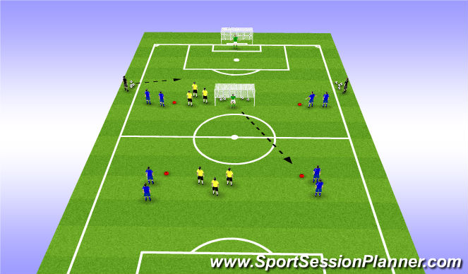 Football/Soccer Session Plan Drill (Colour): Component 1