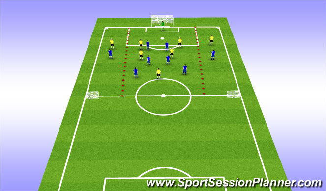 Football/Soccer Session Plan Drill (Colour): Component 2