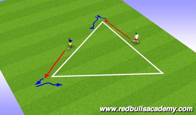 Football/Soccer Session Plan Drill (Colour): Warm Up