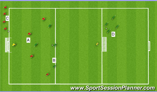 Football/Soccer Session Plan Drill (Colour): Expanded Activity