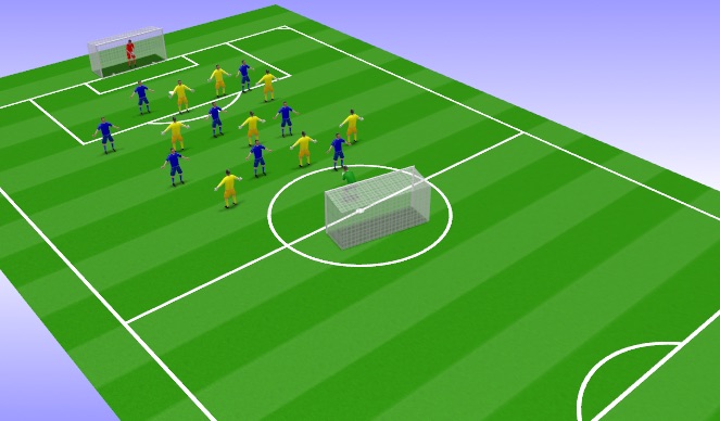 Football/Soccer Session Plan Drill (Colour): Final game 8v8