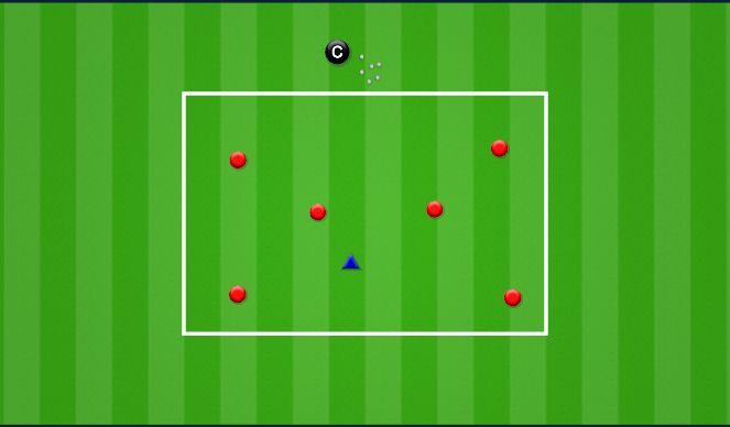 Football/Soccer Session Plan Drill (Colour): Stuck in the Mud 