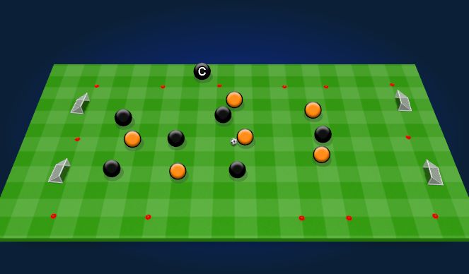 Football/Soccer Session Plan Drill (Colour): Play