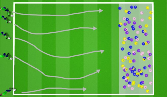 Football/Soccer Session Plan Drill (Colour): Treasure Hunt