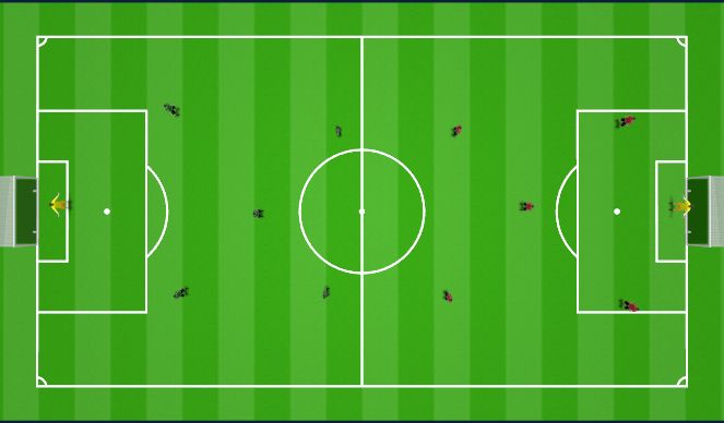 Football/Soccer Session Plan Drill (Colour): SSG