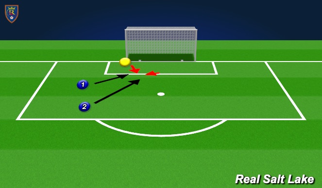 Football/Soccer Session Plan Drill (Colour): Warmup - Angle SS