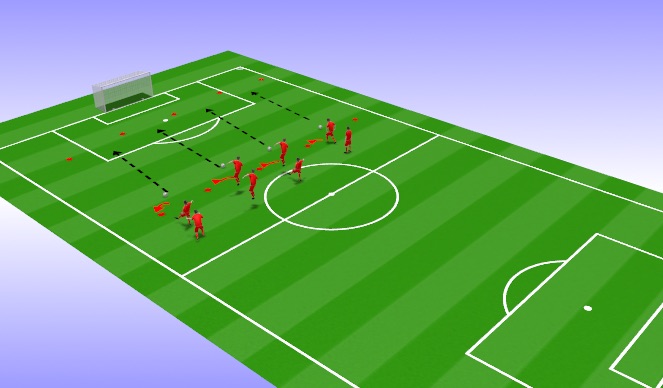 Football/Soccer Session Plan Drill (Colour): Technical Juggling