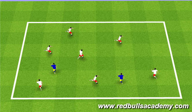 Football/Soccer Session Plan Drill (Colour): Banana Tag