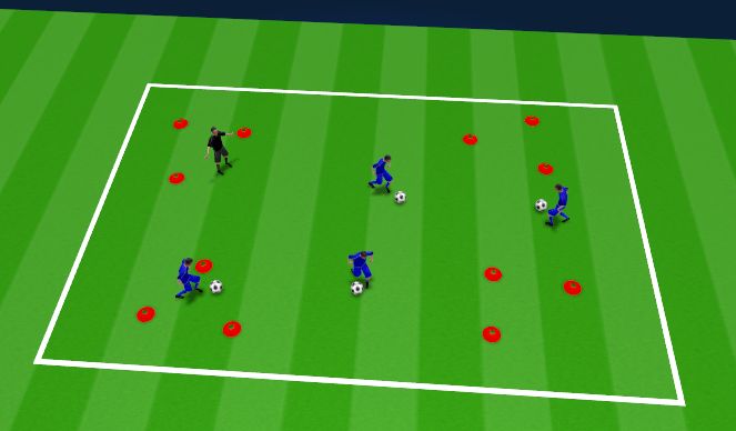 Football/Soccer Session Plan Drill (Colour): 101 Dalmatians