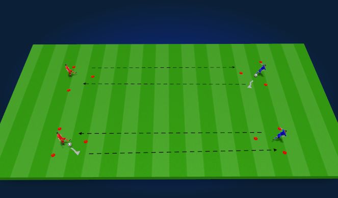 Football/Soccer Session Plan Drill (Colour): 1st Touch in Pairs