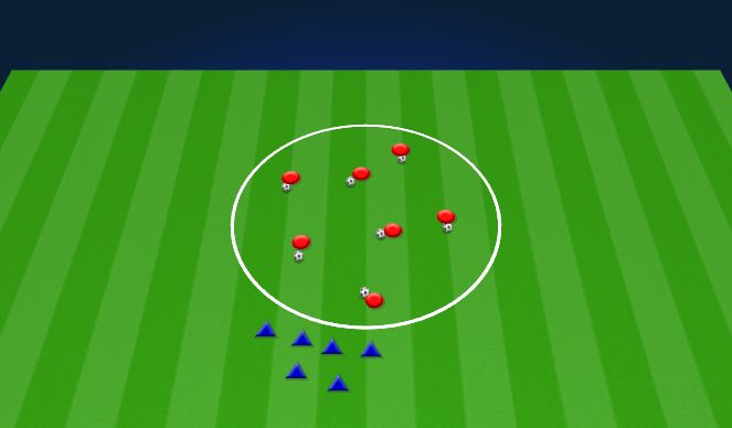 Football/Soccer Session Plan Drill (Colour): Warm-Up Fun Activity