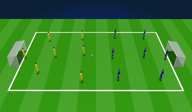 Football/Soccer Session Plan Drill (Colour): Game Play