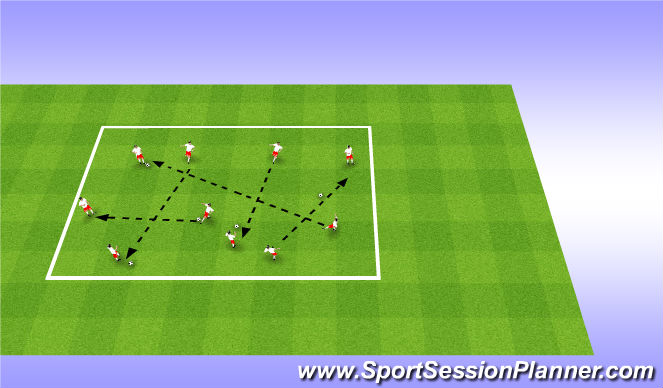 Football/Soccer Session Plan Drill (Colour): Screen 3