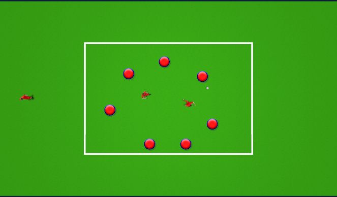 Football/Soccer Session Plan Drill (Colour): Warmup Rondo