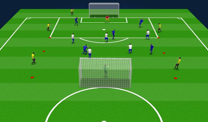 Football/Soccer Session Plan Drill (Colour): Spil: