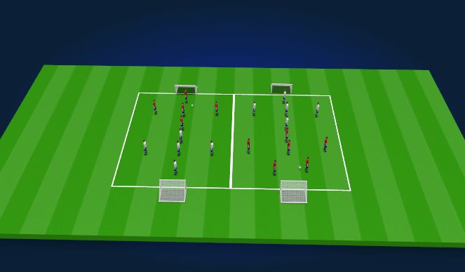 Football/Soccer Session Plan Drill (Colour): Small Sided Game