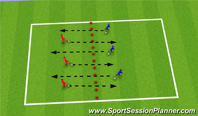 Football/Soccer Session Plan Drill (Colour): clean your room!