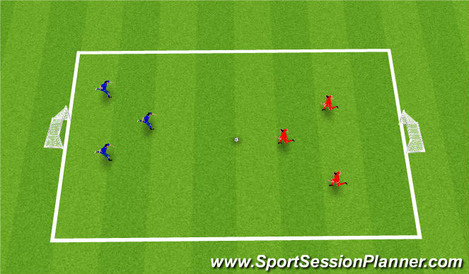 Football/Soccer Session Plan Drill (Colour): Game #v#