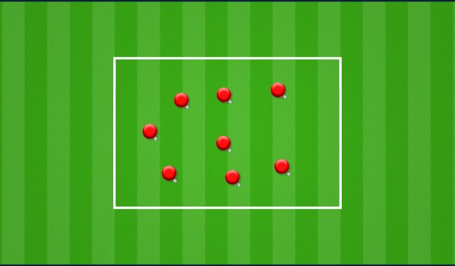 Football/Soccer Session Plan Drill (Colour): Ball Mastery Warm Up