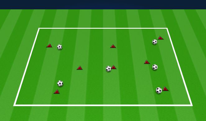 Football/Soccer Session Plan Drill (Colour): MUSICAL CHAIRS