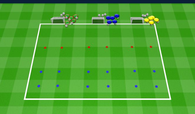 Football/Soccer Session Plan Drill (Colour): Warm Up: Technical Relay Races
