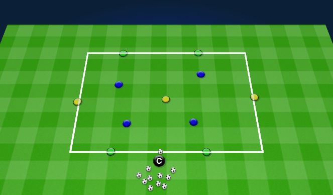 Football/Soccer Session Plan Drill (Colour): Practice: Quick Reaction