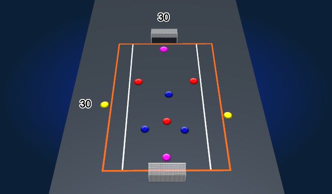 Football/Soccer Session Plan Drill (Colour): GK SSG: Defensive Organisation