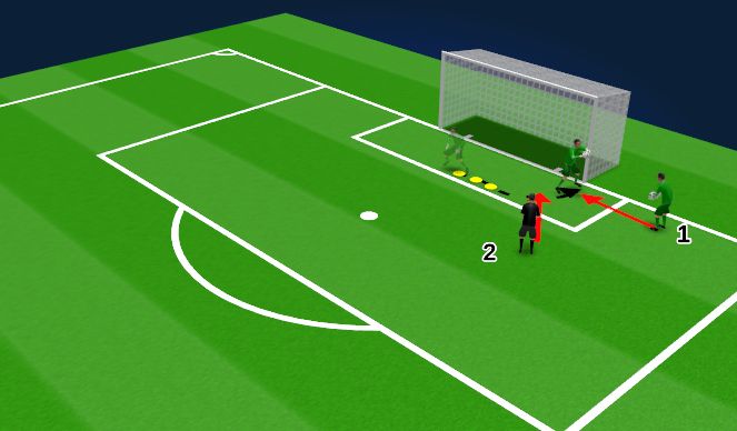 Football/Soccer Session Plan Drill (Colour): Pre-Match 2