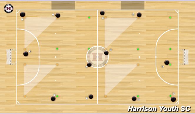 Futsal Session Plan Drill (Colour): Warm Up 