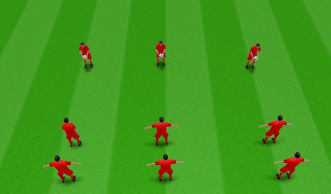 Football/Soccer Session Plan Drill (Colour): Technical (Unopposed) - Ladder Juggling