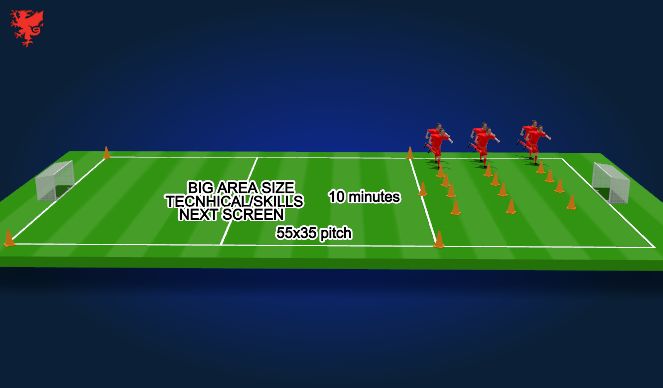 Football/Soccer Session Plan Drill (Colour): Screen 1