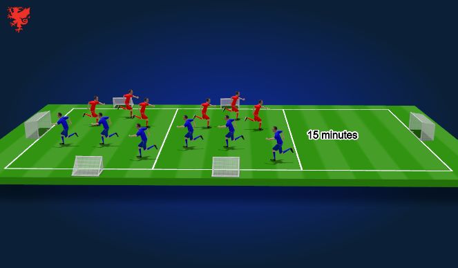 Football/Soccer Session Plan Drill (Colour): Screen 2