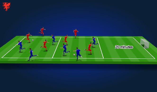 Football/Soccer Session Plan Drill (Colour): Screen 4