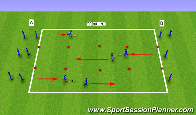 Football/Soccer Session Plan Drill (Colour): Screen 1