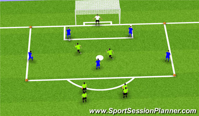 Football/Soccer Session Plan Drill (Colour): Screen 1