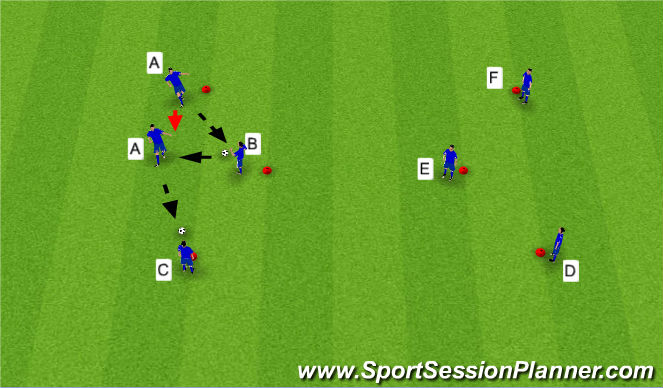 Football/Soccer Session Plan Drill (Colour): Screen 1