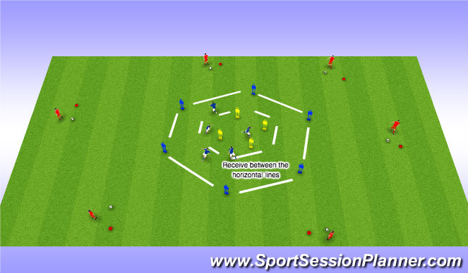 Football/Soccer Session Plan Drill (Colour): Warmup Receiving