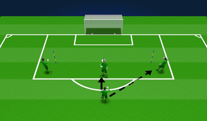 Football/Soccer Session Plan Drill (Colour): Angled SS