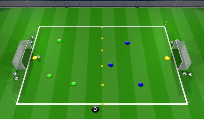 Football/Soccer Session Plan Drill (Colour): Retreat OR Press SSG