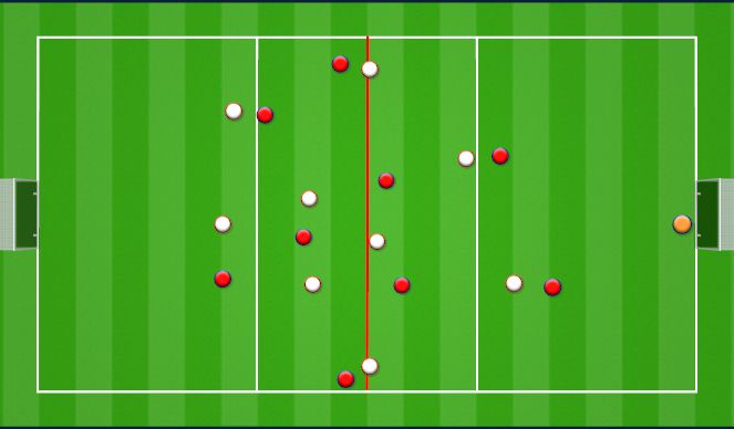 Football/Soccer Session Plan Drill (Colour): Create Space ssg