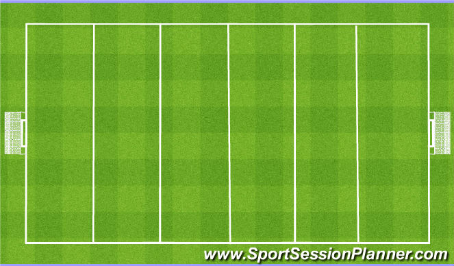 Football/Soccer Session Plan Drill (Colour): 6 Zone Final Game