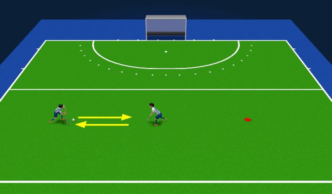 Hockey Session Plan Drill (Colour): Moving the Ball - Passing & Receiving