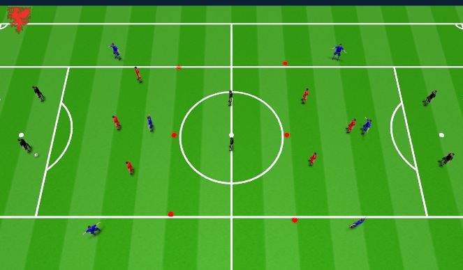 Football/Soccer Session Plan Drill (Colour): Drill 2