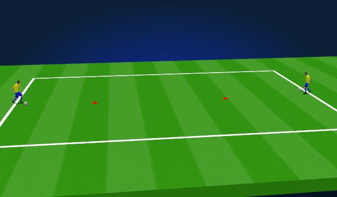 Football/Soccer Session Plan Drill (Colour): DT1 - Dribbling & Turning 1