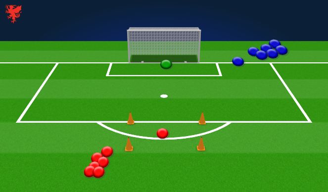 Football/Soccer Session Plan Drill (Colour): Screen 1