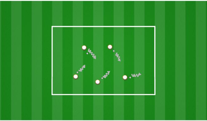 Football/Soccer Session Plan Drill (Colour): Warm Up