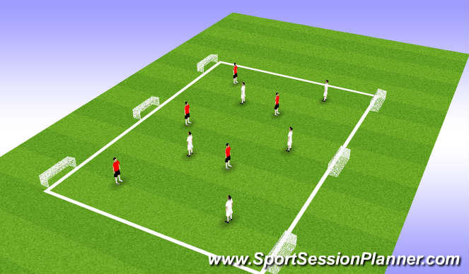 Football/Soccer Session Plan Drill (Colour): Screen 1
