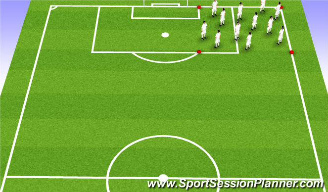Football/Soccer Session Plan Drill (Colour): Dynamic Range of motion