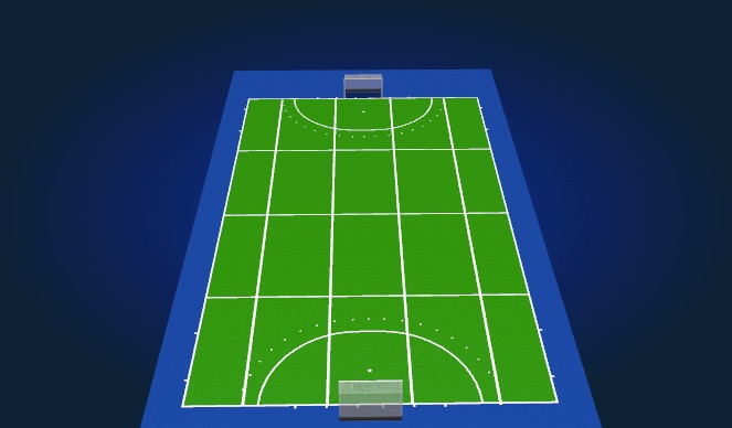 Hockey Session Plan Drill (Colour): Field scheme