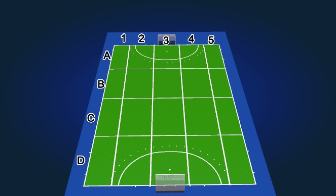 Hockey Session Plan Drill (Colour): Lanes and Lines